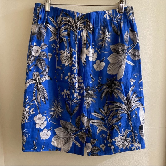 J.Crew Pull-On skirt in Ratti Tropical Toile linen skirt - Picture 4 of 6